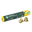 Starbucks Sunny Day Blend Lungo package and capsule for Nespresso
