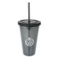 Kaffekapslen Double Wall Cup with straw 