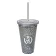 Kaffekapslen Transparent double wall cup with straw